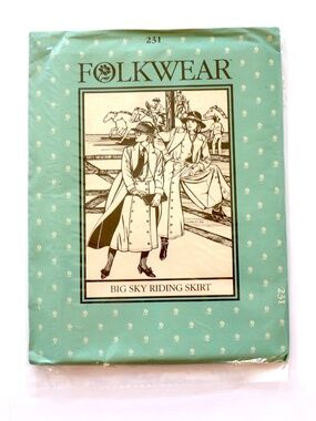 UNCUT Folkwear pattern #231 BIG SKY RIDING SKIRT (in two lengths)